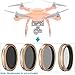 Neewer 4 Pieces Lens Filters Kit for Autel X-Star Drone, Includes CPL ND4 ND8 ND16 Filters, Made of Ultra High Definition Glass and Aluminum Frame (Gold)