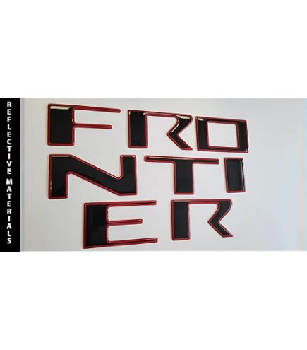 3D Raised Domed Tailgate Letters For Nissan Frontier 2022-2024 - Black/Orange/Red/Blue/Chrome Options