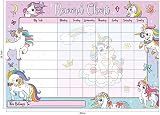 Paper Projects Magical Unicorns Reward Chart Sparkly Stickers Pink Reusable view 6