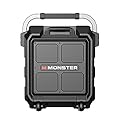 Monster Rockin' Roller 3 | 100W Portable Indoor/Outdoor Water Resistant Wireless Speaker with TWS Technology (Connect 2 Speakers Wirelessly) and NOAA Weather Radio