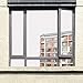 Timeet Window Film One Way Mirror Reflective Anti UV Self Adhesive Solar Film Decorative Static Cling Heat Control Privacy Window Tint for Home and Office （17.7