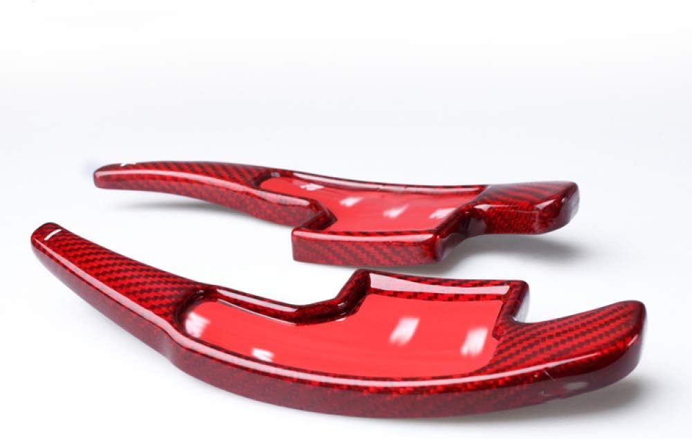 QFWCJ Shift paddles, for Ford Mustang EcoBoost GT GT500 Shelby GT 350 15-17 Paddle Gearbox Car Accessory Carbon Fiber steering wheel DSG paddle shifters