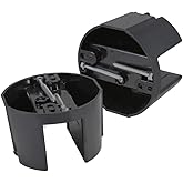 Auaurly 2 PCS 4" Round Ceiling Fan Box Plastic Cable Boxes 7120,12 cu-in Capacity, 2-5/8 in D