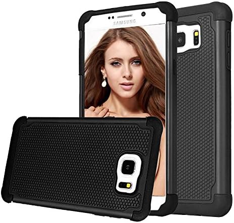 Samsung Galaxy Note 5 Case, ShuYo(TM) [Tmajor Series] Galaxy Note 5 Case Shock Absorbing Hybrid Impact Defender Slim Cover Shell Plastic Outer + Rubber Silicone Inner [Black/Black]