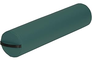EARTHLITE Bolster Pillow Full Round – Durable Massage Bolster, 100% PU Upholstery incl. Strap Handle/Professional Quality for Massage Table/Back Pain Relief