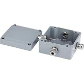 Laisomeke Aluminum Pre-drilled Waterproof Electrical Box 3.9 * 3.9 * 2.4" | Universal Industrial Structure IP66 explosionproof Electric Project Box for Outdoor and Indoor Using metal box