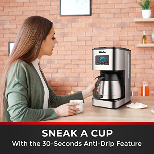 Mueller Ultra Brew Thermal Coffee Maker, 8 cup (34oz) Carafe, Keep Warm