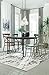 Ashley Furniture Signature Design - Minnona Dining Side Chair - Set of 2 - Cross Back - Vintage Casual Style - Antique Black Finished Metal