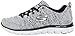 Skechers Sport Women's Flex Appeal 2.0 Fashion Sneaker, White/Black Knit, 9 M US