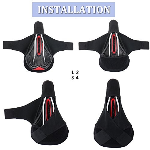 Foneso Gel Bike Seat Cover Bike Saddle Cushion Extra Soft Gel Bicycle Seat with Waterproof Cover - Thumbnail 4