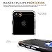 Comsoon iPhone 7 Case, [Crystal Clear] Soft Transparent TPU Bumper Case Cover[Shock Cushion] + Reinforced Hard PC Frame [Scratch Resistant] Slim Protective Case for Apple iPhone 7 (black)