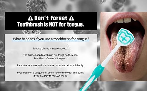 Toothnote Dual Tongue Scraper Brush helps Sensitive Tongue, Fight