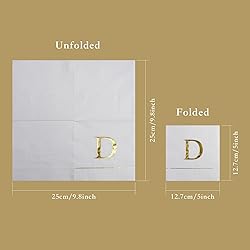 Ottin Monogrammed Letter D 120 Packs Initial Paper