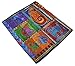 Laurel Burch Dog Tails Patchwork Classic Silk Scarf