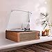 Bluetooth Record Player Belt-Driven 3-Speed Turntable, Vintage Vinyl Record Players Built-in Stereo Speakers, with Headphone Jack/ Aux Input/ RCA Line Out, Woodenthumb 3