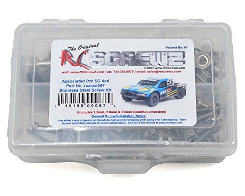 RC Screwz Associated Pro SC 4x4 Stainless Steel Screw Kit