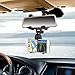Car Mount, Voberry® Universal Car Rearview Mirror Mount Truck Auto Bracket Holder Cradle for Apple iPhone 6/6s/6s plus/ 5s/4s, Samsung Galaxy S6/S6 edge/S5/S4/S3,Cellphones, IOS, Android Smartphone