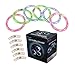 Cofufu 6PCS Fluorescence Stick/Electronic LED Flash Bracelet/Light-Emitting Bracelet + 6 Sets Spare Batteries
