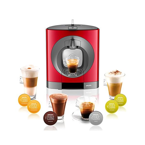 Krups KP 1105 Nescafé Dolce Gusto Oblo Kaffeekapselmaschine (manuell) rot – Bild 7