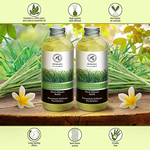 Lemongrass Diffuser Refill 34 Fl Oz (2x17 Fl Oz) Fresh & Long Lasting