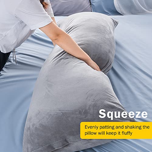 INSEN 55in Body PillowFull Body Pillow Bed Sleeping Pillowwith Removable Body Pillow Cover