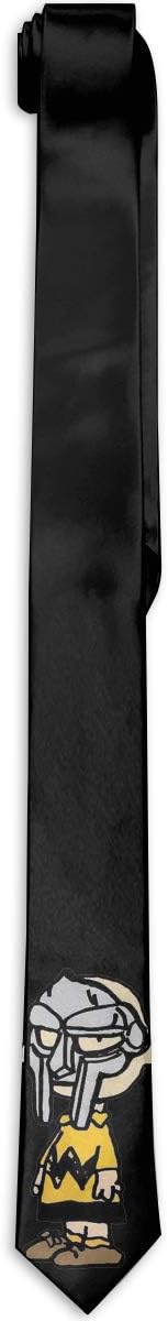 Charlie Brown MF Doom Men's Neckties Business Casual Classic Woven Elegant Jacquard Skinny Print