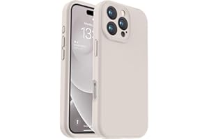 Vooii Compatible with iPhone 16 Pro Case, Liquid Silicone Upgrade [Camera Protection] [Soft Anti-Scratch Microfiber Lining] Shockproof Phone Case for iPhone 16 Pro 6.3 inch - Stone