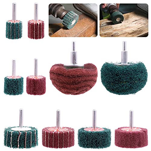 Mardatt 10Pcs Non Woven Abrasive Buffing Pads
