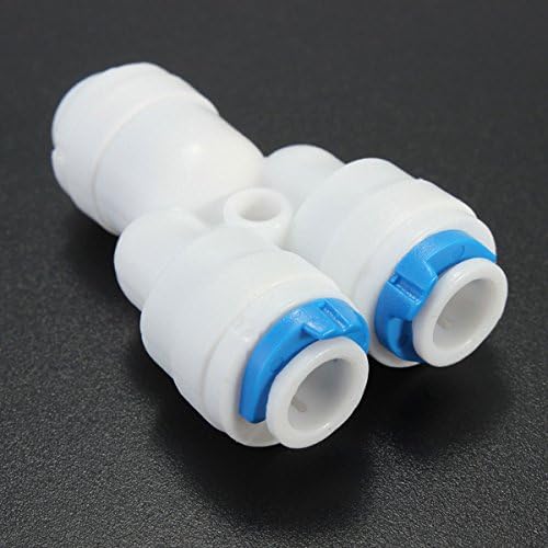 1/4x1/4x1/4inch 3-way Y Splitter Aquarium Quick Connect Push Fit RO Water
