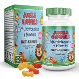 Age 2+ Children's Multivitamin & Mineral Healthy Supplement - Multivitamins With Vitamin A, B6, B12, C, D, E, Folic Acid, Biotin, Iodine and more - 90 Softgel Easy Chew Gummies 45 Day Supply