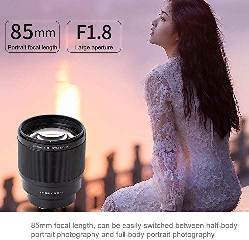 E-Mount Auto-Fokus 85mm F1.8 STM Prime Objektiv, Vollformat Objektiv mit großer Blende für Sony Kamera A7III A7RIII A7SII A7II A9 A7 A6500 A6400 A6300 – Bild 7
