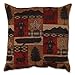 Pillow Perfect Lodge Throw Pillow, 18-Inch, Redstone