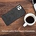 SALAWAT for iPhone 11 Pro Max Case, Slim PU Leather Vintage Shockproof Phone Case Cover Lightweight Soft TPU Bumper Hard PC Hybrid Protective Case for iPhone 11 Pro Max 6.5 Inch 2019 (Black)