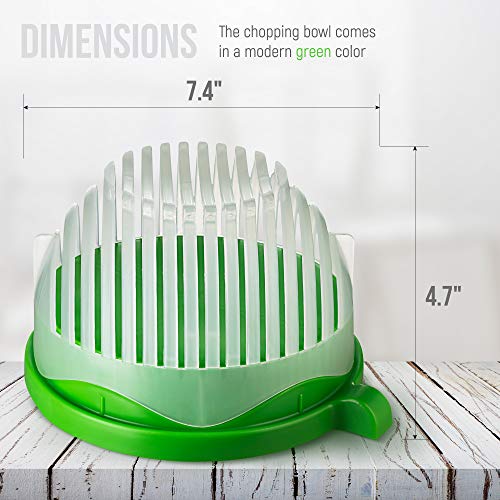Traycon Salad Cutter Bowl 60 Second Salad Maker Fast & Easy Vegetable and Fruits Chopper - Thumbnail 2