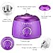 【Tea Tree Essential Oil】Yeelen Wax Warmer Essential Hard Wax Hair Removal Kit Electric Wax Heater for Face, Bikini Area, Legs with 10 Wax Applicator Sticks & 5 Wax Warmer Collar