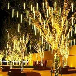 JJGoo Christmas Lights Meteor Shower Rain