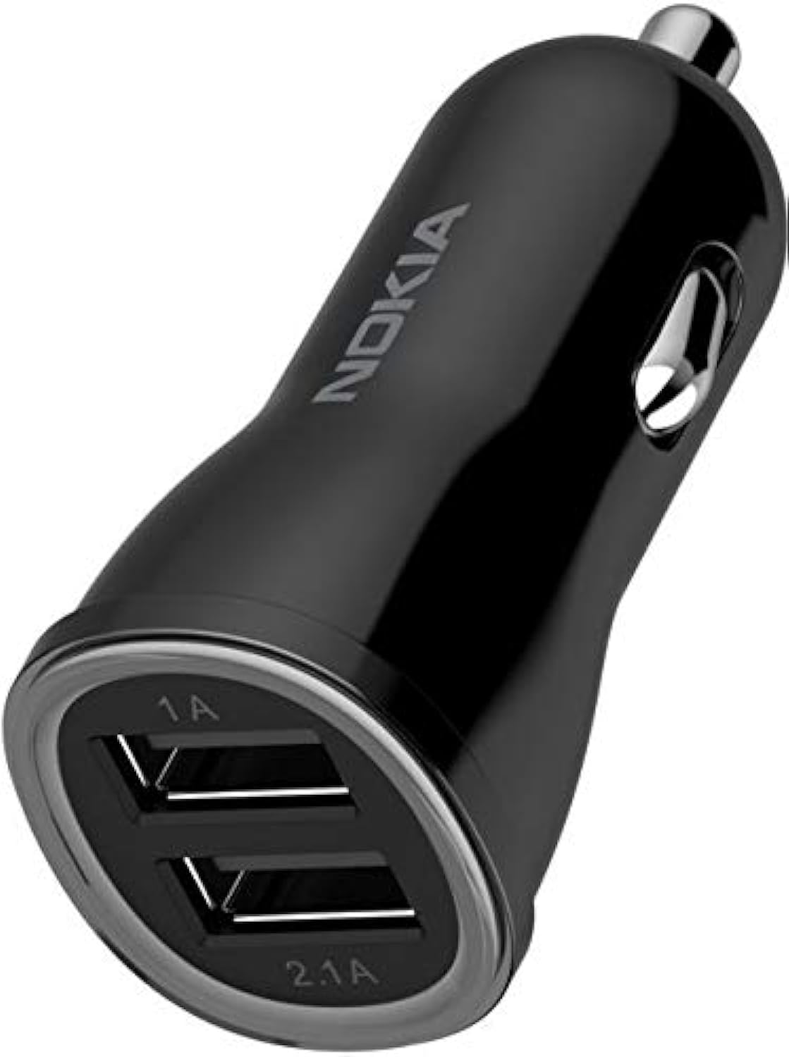 Nokia Original Dual Car Charger 5 V 1 + 2.1 A (w/Cable) DC-310C, Black