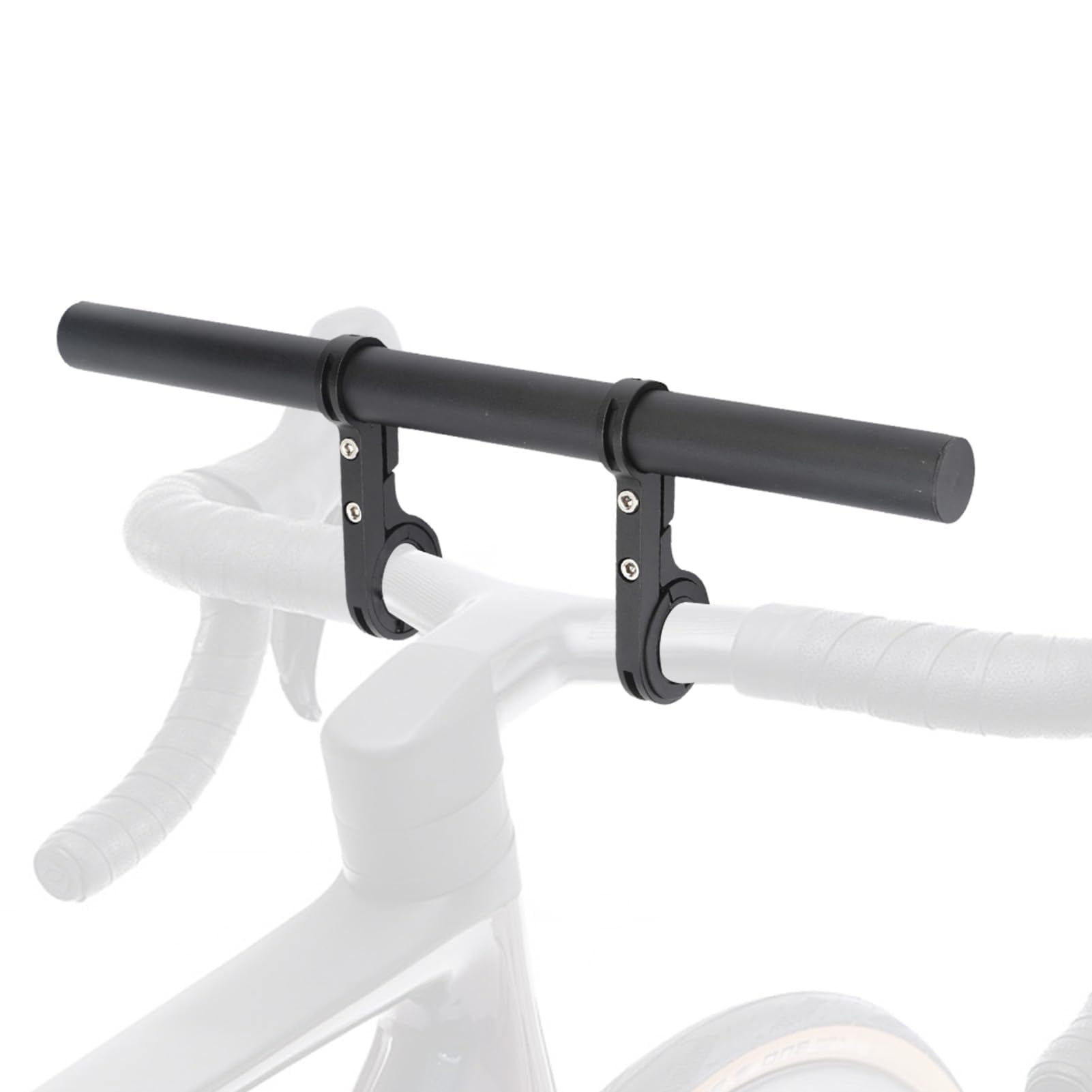 Bike Bicycle Handlebar Extender, 30 cm/11.8 inch Aluminum Alloy Bicycle Handlebar Extender Bracket for Holding Bike Speedometer Bike Headlight Light Lamp Phone Mount