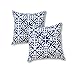 Greendale Home Fashions Outdoor Accent Pillows, Indigo, Set of 2