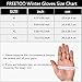 FREETOO Mens Winter Gloves, Outdoor Waterproof Warm Gloves, Screen Touch Motorcycle Gloves for Cold Weather (Black, L 9.60-9.92'')