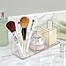 mDesign Cosmetic Organizer Tote for Vanity Cabinet to Hold Makeup, Beauty Products - Medium, Clear