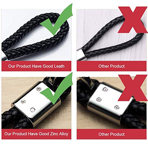 4 QBUC+Genuine+Leather+keychain+Accessories