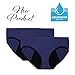 EvaWear Period Panties - 2 Pack Hipster for Teen Girls Women/Leakproof Briefs for Heavy Flow Postpartum Menstrual Underwear Various Styles