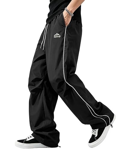 Amazon.com: Track Pants Y2k Baggy Sweatpants Men Vintage Joggers