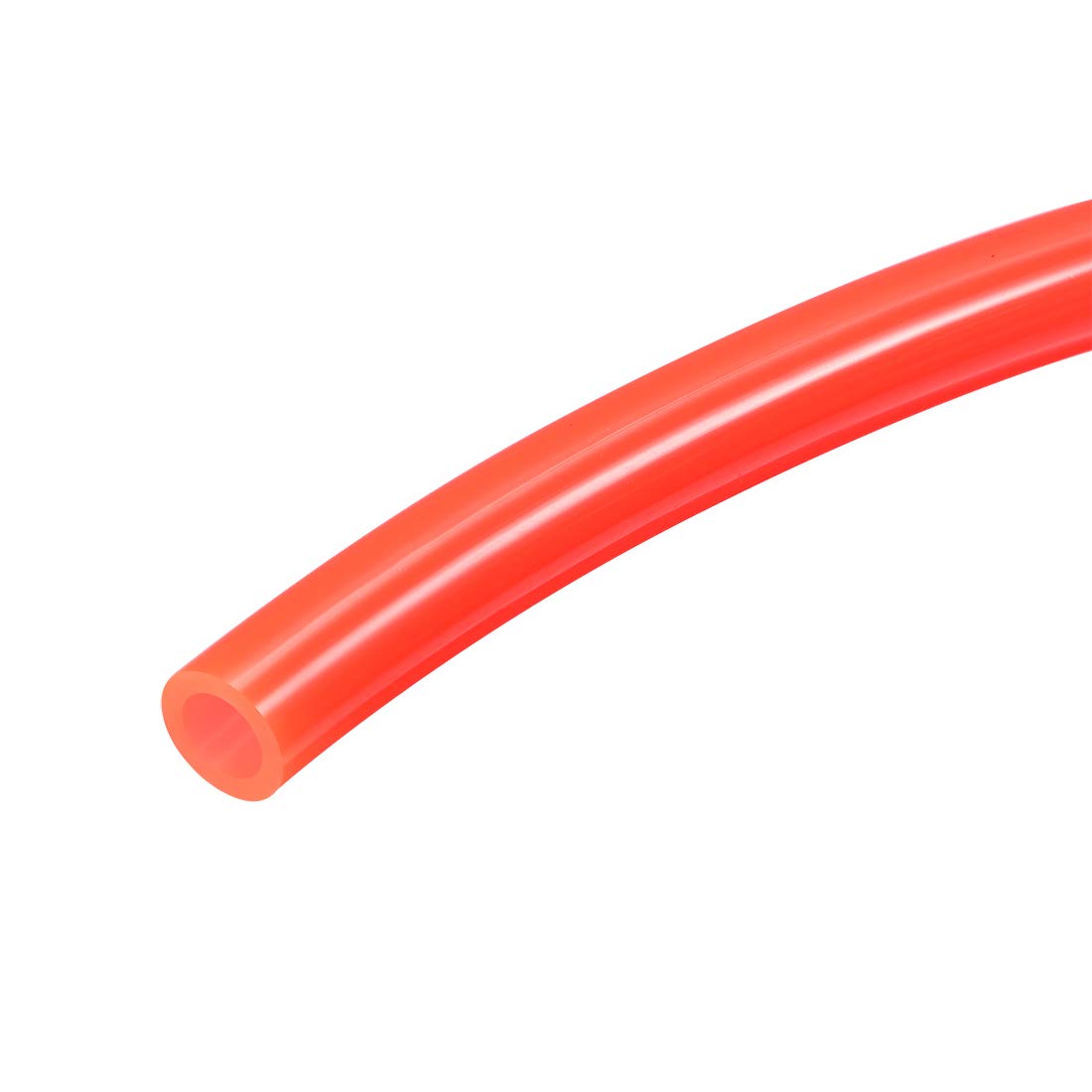 sourcing map Pneumatic Air Tubing, 6mm(0.24") OD x 4mm(0.16") ID 2m(6.56ft) PU Polyurethane Air Compressor Tubing Hose Pipe Red