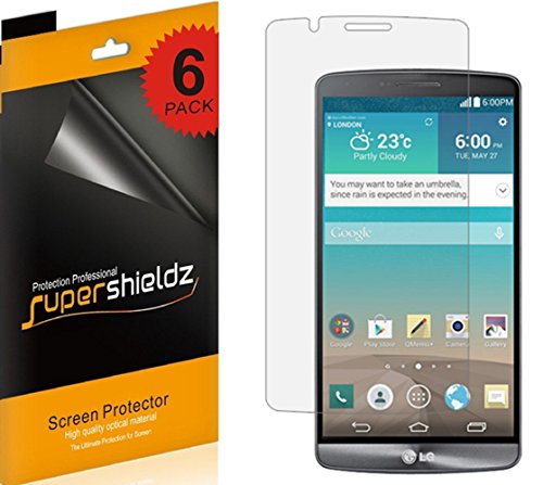 [6-Pack] Supershieldz-Anti-Glare & Anti-Fingerprint (Matte) Screen Protector Shield For LG G3 + (AT&T, Sprint, T-Mobile, Verizon, US Cellular, Boost Mobile , All Carriers)