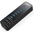Anker 10 Port 60W Data Hub with 7 USB 3.0 Ports and 3 PowerIQ Charging Ports for MacBook, Mac Pro/Mini, iMac, XPS, Surface Pr