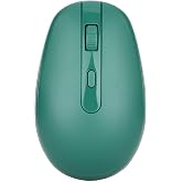 Rii Wireless Mouse RM700 2.4G Silent Computer Mouse with USB Nano Receiver for Laptop,PC,Mac,Chromebook,Windows (Green)