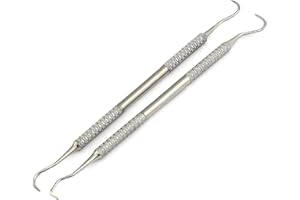 AAPROTOOLS AA PRO Dental Scaler Anterior POSTERIOR New PERIODONTICS Instrument 2 PCS Set Sickle H6/H7, JAQUETTE U15/30 A+ Quality