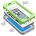 iPhone SE Case, iPhone 5S Case, iPhone 5 Case, POETIC Revolution [Premium Rugged][Shock Absorption & Dust Resistant] Protective Case w/Built-in Screen Protector for Apple iPhone SE Green/Gray